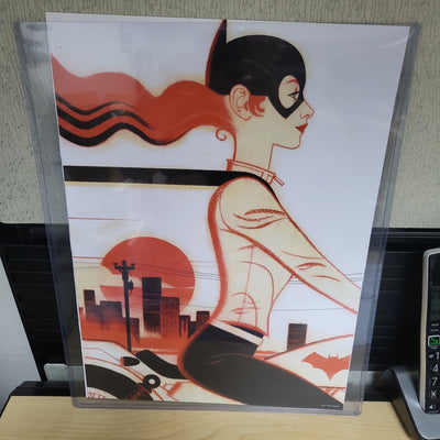 Joshua Middleton DC Comics Bat Girl Batgirl on Motorcycle Art Print 10