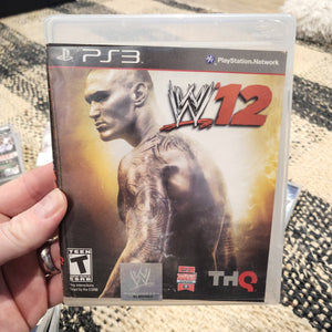 Playstation 3 PS3 WWE '12 Wrestling Videogame THQ Sony
