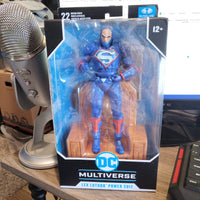 McFarlane DC Multiverse Lex Luthor Blue Power Suit & Throne 7" NEW Action Figure