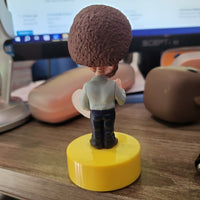 2017 RP Minis Electronic Bob Ross Bobblehead Figure Toy with Sound