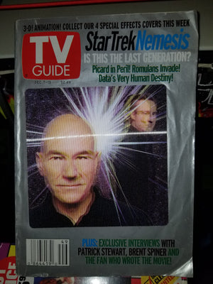2002 TV Guide Star Trek Nemesis Lenticular Cover