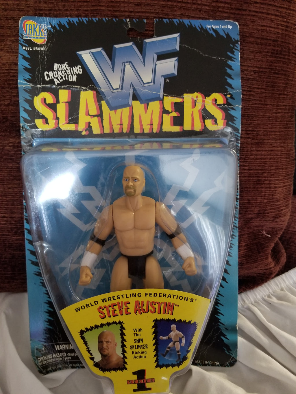 1998 Jakks WWF Slammers Steve Austin Sealed Wrestling Figure WWE