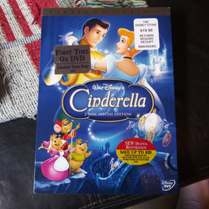 Walt Disney Cinderella Platinum 2 Disc DVD Edition slipcover and insert books