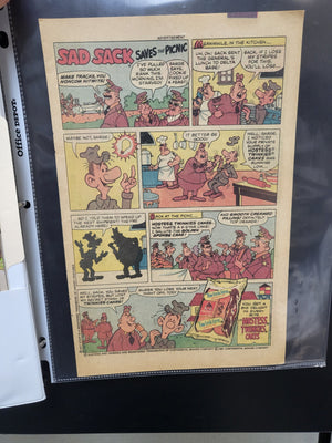 1980s Sad Sack "Saves The Picnic" Twinkies Hostess Ad Advertising (1981) Harvey Comics