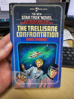 Star Trek Novel - The Trellisane Confrontation by David Dvorkin (1984) Paperback Timescape Book #14