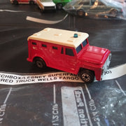 1978 Matchbox Lesney Superfast #69 Armored Truck Red Wells Fargo Version