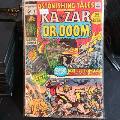 Astonishing Tales #3 (1970) KaZar & Dr. Doom - 1st appearance of Zaladane