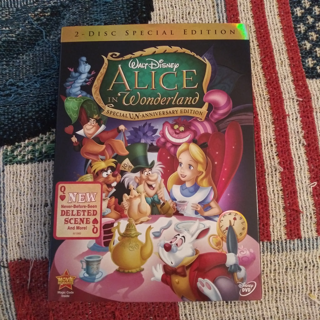 Walt Disney Alice In Wonderland 2 Disc Special Edition DVD with Slipcover