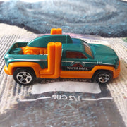 2012 Hot Wheels #133 Diesel Duty Water Department Teal Variant Die-Cast Truck