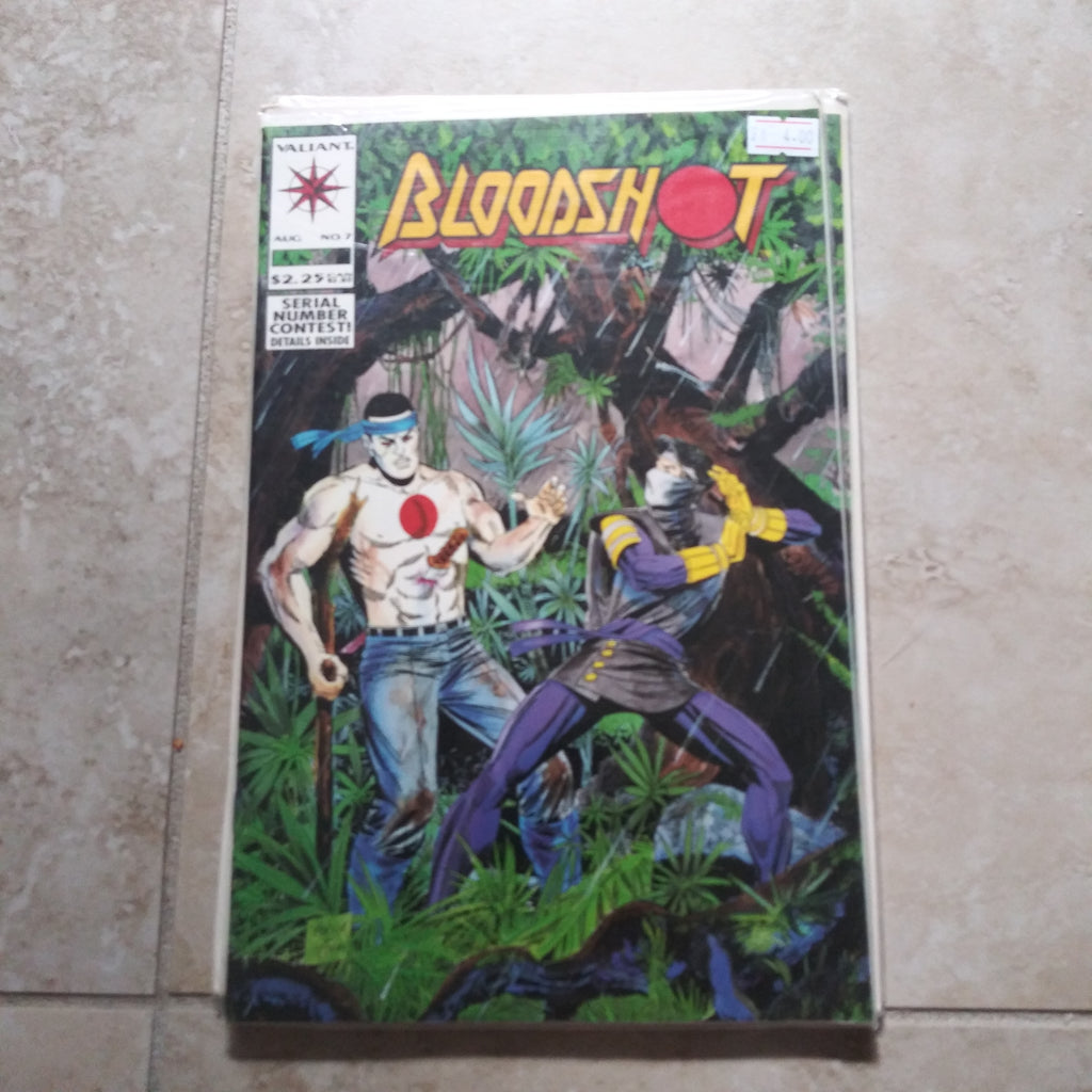 Bloodshot #7 - Valiant Comics - 1st appearance Ninjak in Costume
