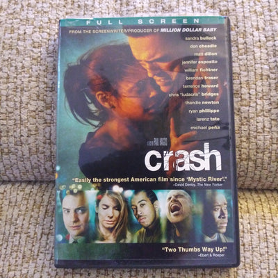 Crash Full Screen DVD with Insert - Sandra Bullock - Don Cheadle - Matt Dillon - Ludacris