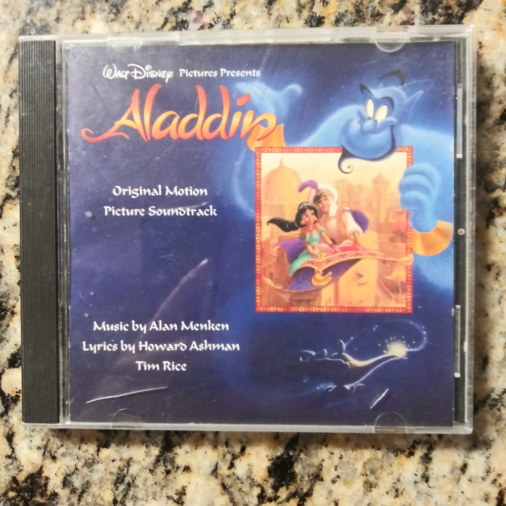 Walt Disney Aladdin Original Movie Soundtrack w/Lyrics Tim Rice BMG Music CD