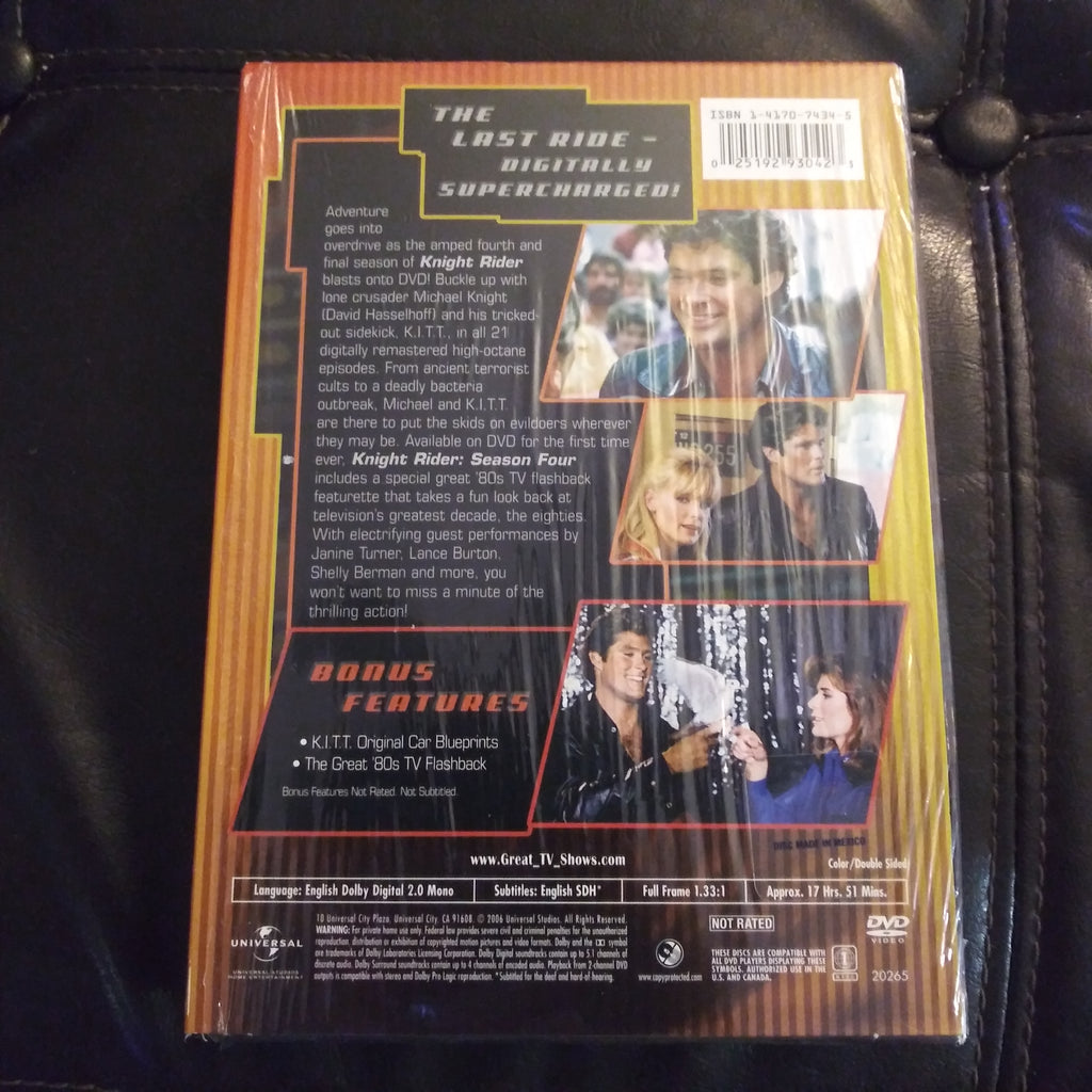 Knight Rider Cafe Knight Rider Season Four - The Final Season Box Set - David Hasselhoff ...