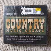 Country Music Greats - 3 CD Set - 30 Tracks - Patsy Cline - Merle Haggard & More