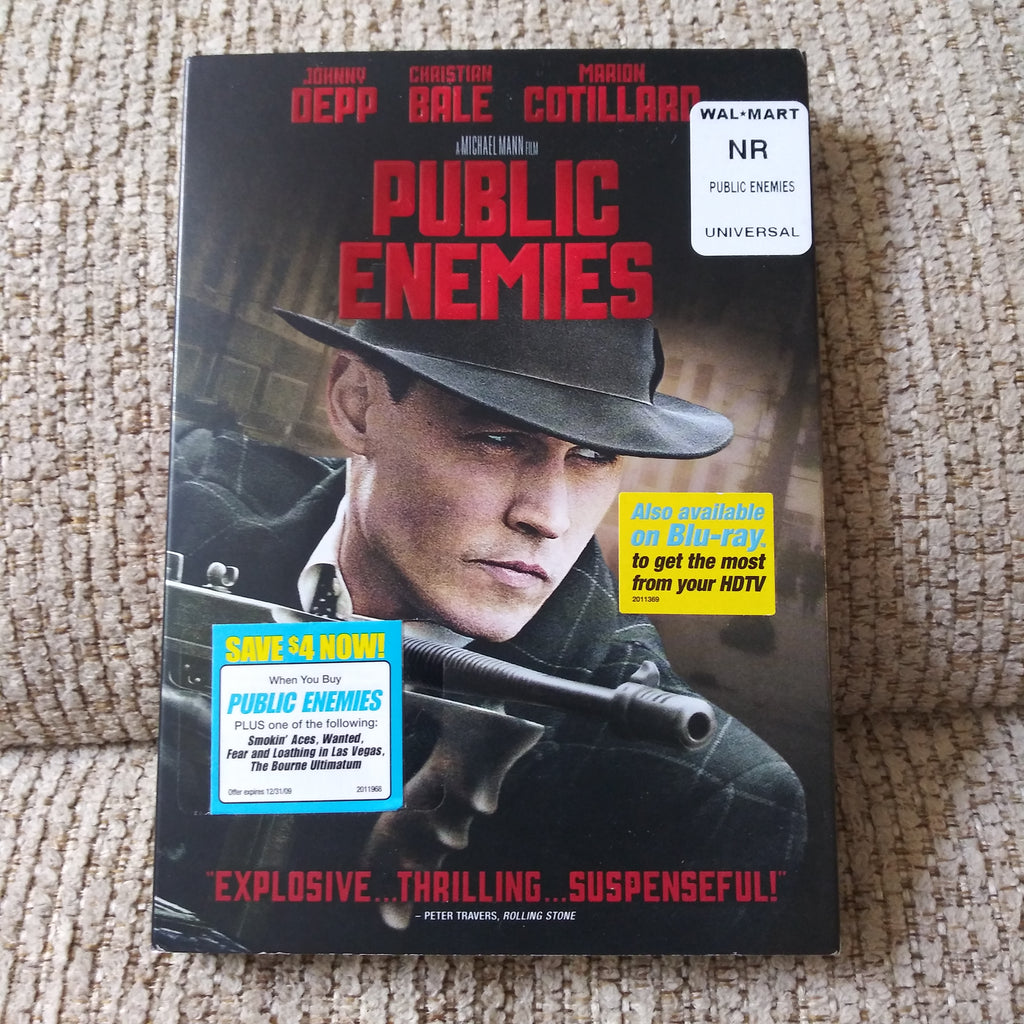 Public Enemies Single Disc Edition DVD with Slipcover - Johnny Depp - Christian Bale