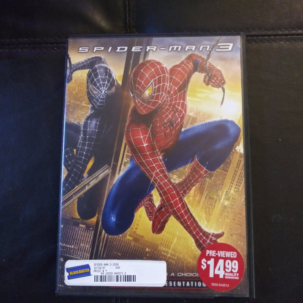 Spiderman 3 DVD - Tobey Maguire - Kirsten Dunst - James Franco - Marvel