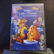 Walt Disney Lady and the Tramp 50th Anniversary Platinum Edition 2 DVD Set No Slipcover
