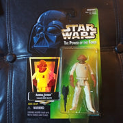 1997 Star Wars Power Of The Force Green Admiral Ackbar With Blaster Figure