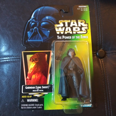 1997 Star Wars Power Of The Force Green Garindan (Long Snoot) with Pistol Figure