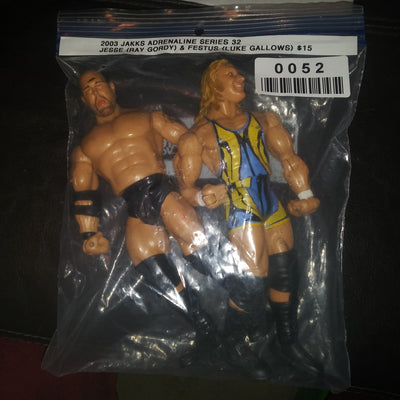 2003 Jakks WWE Adrenaline Series 32 Jesse & Festus Luke Gallows