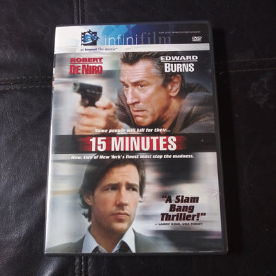 15 Minutes Infini Film DVD - Robert DeNiro - Edward Burns with insert books