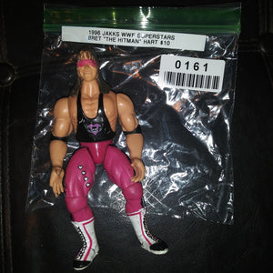 1996 Jakks WWF Superstars Bret The Hitman Hart Arm Action Figure