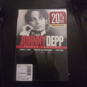 Johnny Depp Triple Feature NEW DVD - From Hell - Benny & Joon - Edward Scissorhands