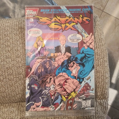 Satan's Six #3 of 4 - Topps Comics - Bagged with Trading Cards (1993)
