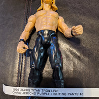 1999 Jakks WWF Titan Tron Live Chris Jericho Wrestling Lightning Tights Figure