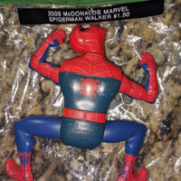2009 McDonalds Marvel Spiderman Red & Blue Wheeled Crawler / Walker Figure