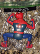 2009 McDonalds Marvel Spiderman Red & Blue Wheeled Crawler / Walker Figure