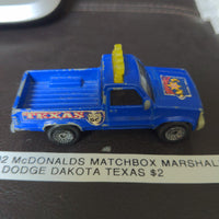 2002 McDonald's Matchbox Texas Marshall #28 Dodge Dakota Truck