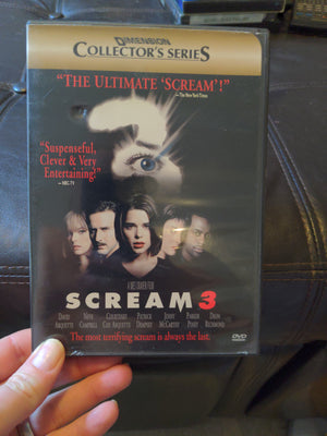 Scream 3 Dimension Collector's Series DVD with Chapter Insert - Horror