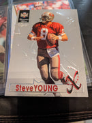 1996 Classic NFL Experience  X Genuine Silver Football #X-7 Steve Young 49ers
