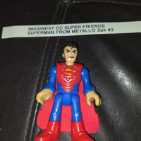Imaginext DC Super Friends Superman From Metallo Two Pack