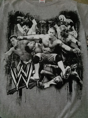 WWE Gray John Cena Superstars Shirt - Adult Small - New Without Tags