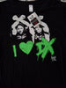 WWE I ❤️ DX Shirt - juniors Large - New With Tags