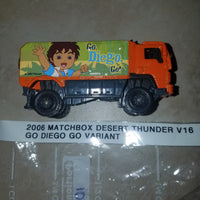 2006 Matchbox Desert Thunder V16 - Go Diego Go Variant
