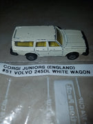 Corgi Juniors (UK) #51 Volvo 245DL RARE White Wagon Variant