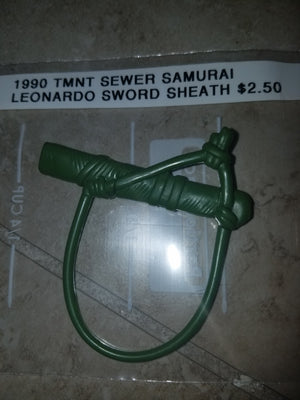 1990 TMNT Sewer Samurai Leonardo Toy Part Sword Sheath