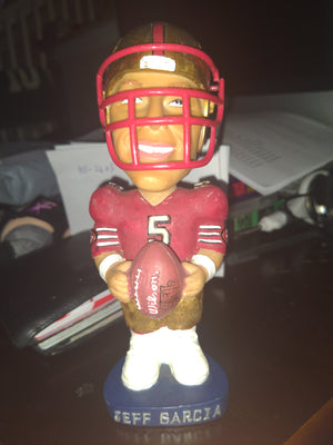 Jeff Garcia San Francisco 49ers Bobble Dobble Bobblehead Figure with Face Mask