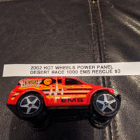 2002 Hot Wheels Power Panel Desert Race 1000 EMA Rescue SUV