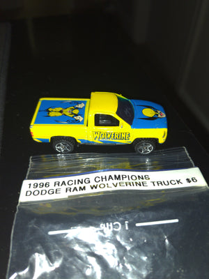 1996 Racing Champions Dodge Ram Wolverine Marvel Superheroes Pickup Truck