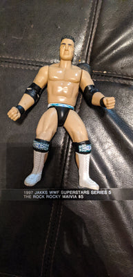 1997 Jakks WWF Rocky Maivia The Rock Wrestling Figure - Choose From List
