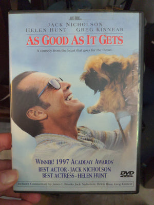 As Good As It Gets DVD w/ Insert Booklet - Jack Nicholson - Helen Hunt - Greg Kinnear