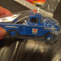 Matchbox 1955 Chevy 3100 Mobilgas Battery Service Blue Truck