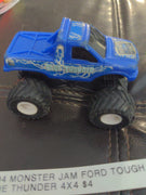 2004 Monster Jam Blue Thunder Ford Tough Pullback 4x4 Car Made In China