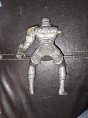 1999 Bandai Mystic Knights Of Tir Na Nog Silver Knight Figure missing 1 arm