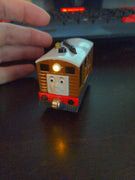 2013 Gullane Mattel Trackmaster #7 Thomas the Tank Engine Toby Sounds Lights Train
