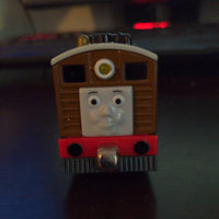 2013 Gullane Mattel Trackmaster #7 Thomas the Tank Engine Toby Sounds Lights Train
